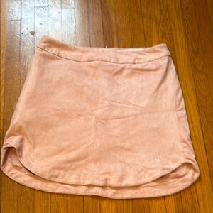 BB Dakota Orange Pink Mini A-Line Skirt